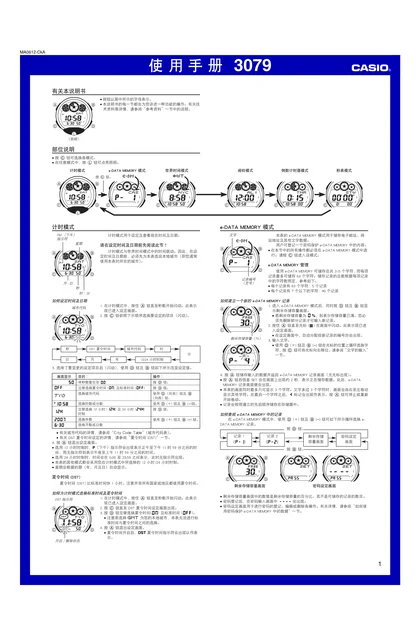 casio 卡西欧 3079